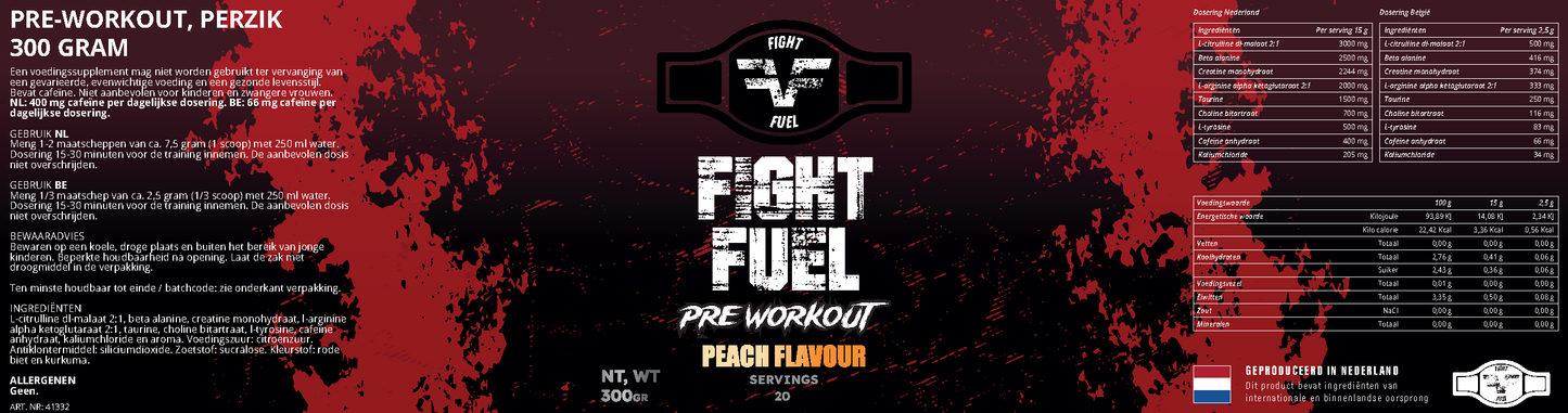 Pre workout perzik